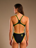 Damen Trainings-Einteiler PINUP 259PF - Outline Gelb Fluo