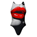 Costume intero bambina da allenamento Pinup 377P - Lips
