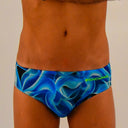 Slip da nuoto uomo da allenamento H2Otto 390HF - Fiamme Blu