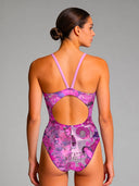 Costume intero donna da allenamento Ibiza 242I - Teschio farfalla