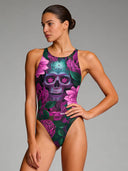 Costume intero donna da allenamento Pinup 555PF - Demetra