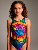 Costume intero bambina da allenamento Pinup 545PF - Samba