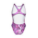 Costume intero bambina da allenamento Pinup 552P - Teschio Farfalla
