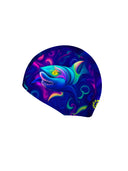 Eco-Stoff-Badekappe - L082CF Shark Wave