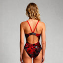 Costume intero donna da allenamento Ibiza 220I - Teschio Cremisi