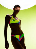 Bikini donna da allenamento Maui 173MF - Slime, dettaglio indossato