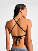 Top bikini donna da allenamento BONDI 003B - Nero