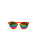 Runde Sonnenbrille - Neon-Orange + Tiffany