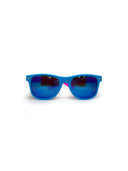Sonnenbrille Modell Wayfarer - Hellblau + Neon-Fuchsia
