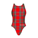 Costume intero donna da allenamento Pinup 527P - Tartan