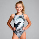 Costume intero bambina da allenamento Pinup 522P - Raku