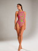 Trainings-Einteiler für Damen PINUP 564PF - Acid Streifen
