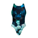 Costume intero bambina da allenamento Pinup 524P - Pantera