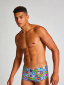 Herren-Trainings-Schwimmshorts UCLA 262UF - Pop Quadrate