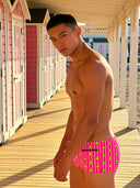 Herren-Trainings-Schwimmshorts UCLA 266UF - Enten Streifen