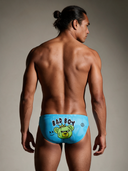 Slip da nuoto uomo da allenamento H2OTTO 382HF - Bad: vista posteriore indossato