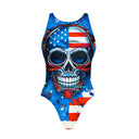 Costume intero bambina da allenamento Pinup 451P - Starskull
