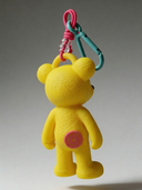 Teddy Psycho Charm - Giallo + Fuchsia